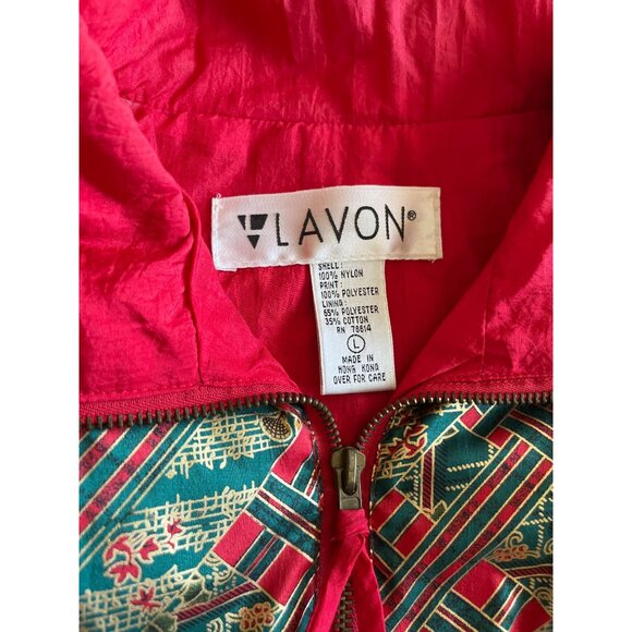 Lavon red green gold lined track suit jogging suit size Large - Picture 9 of 15